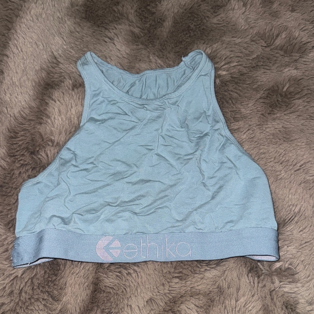 Ethika Light Blue Women's Crop Top